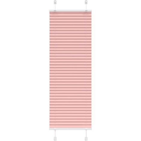 vidaXL Store plissé rose 45x150 cm largeur du tissu 44,4 cm polyester