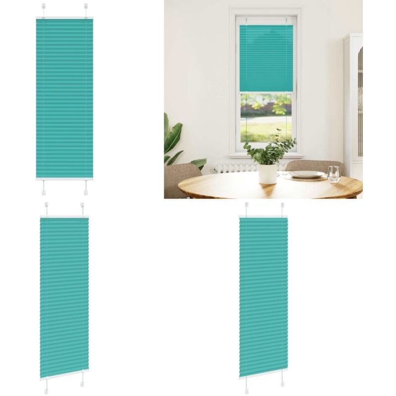 vidaXL Store plissé vert pétrole 40x100 cm largeur du tissu 39,4 cm