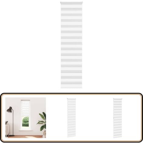 vidaXL Store zèbre blanc 60x200 cm largeur du tissu 55,9 cm polyester