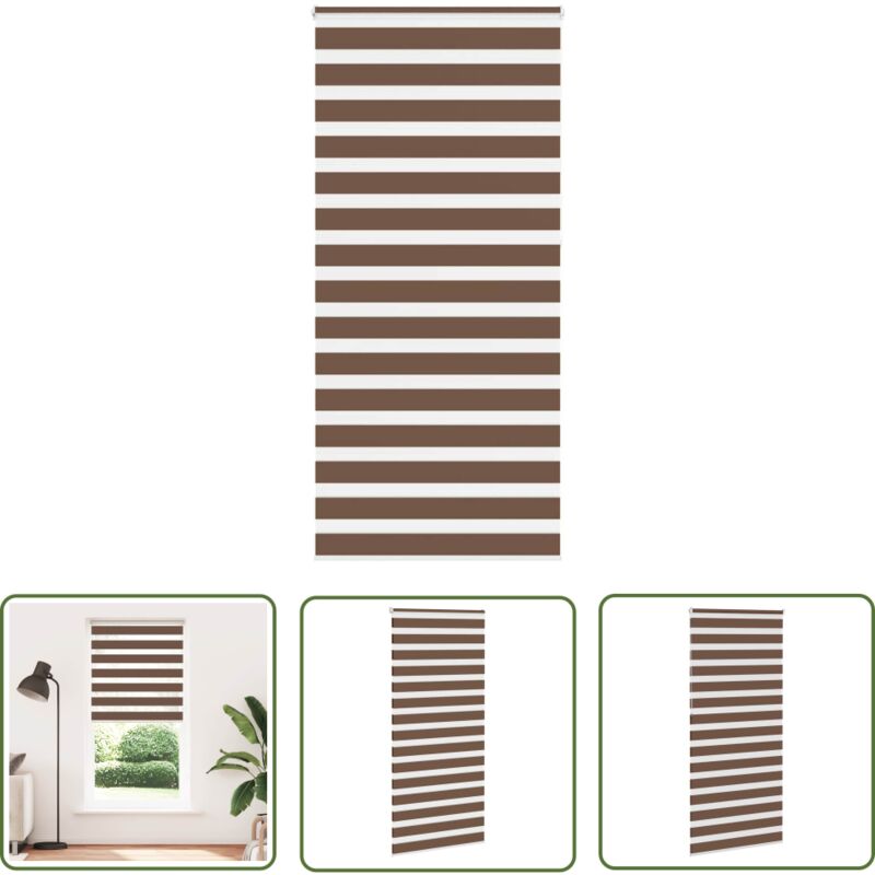 The Living Store - vidaXL Store zèbre marron 115x230cm largeur du tissu 110,9cm polyester