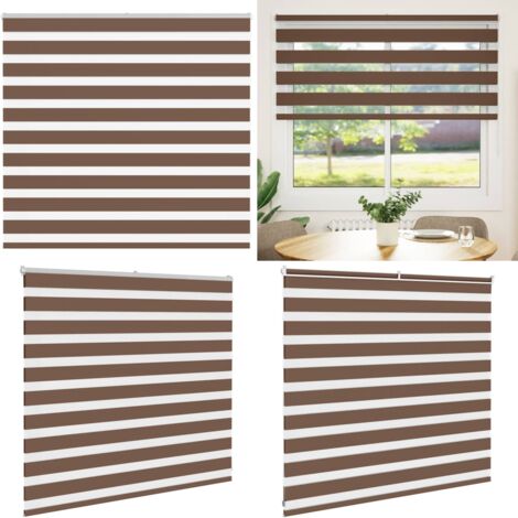 vidaXL Store zèbre marron 160x100cm largeur du tissu 155,9cm polyester