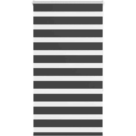 vidaXL Store zèbre noir 80x150 cm largeur du tissu 75,9 cm polyester