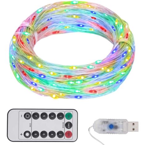 vidaXL Stringa LED con 150 Luci LED Multicolore 15 m