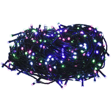 vidaXL Stringa LED con 400 Luci LED Pastello Multicolore 40 m in PVC