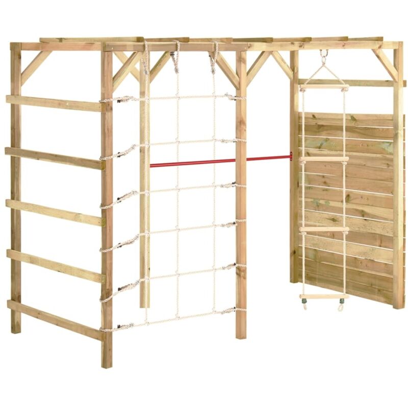 Vidaxl Struttura Di Arrampicata 240x100x170cm Legno Di Pino Impregnato