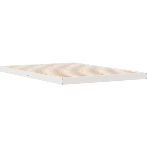 vidaXL Struttura letto a terra Bianco 160 x 210 cm