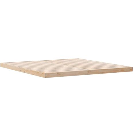 vidaXL Struttura letto a terra Naturale 180 x 210 cm