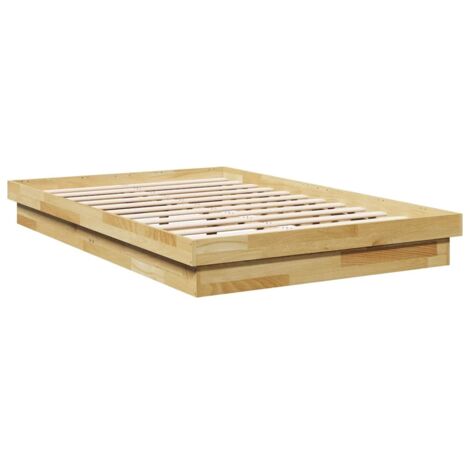 vidaXL Struttura Letto Senza Materasso 120x200 cm in Legno di Rovere