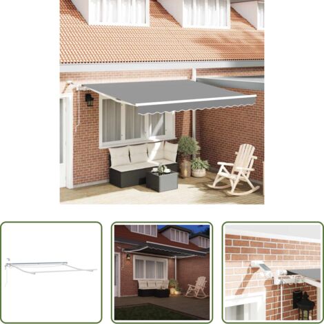 vidaXL Struttura per ombrellone -  Struttura della tenda Bianco 3 x 2,5 m Alluminio