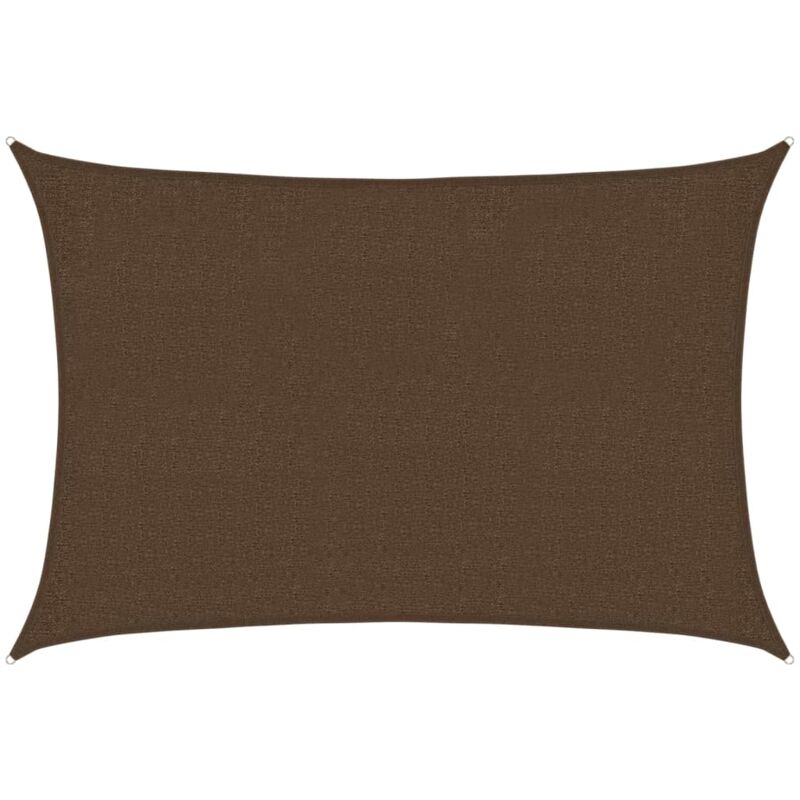 Sunshade Sail 160 G/m² Brown 2x2.5 M Hdpe Vidaxl