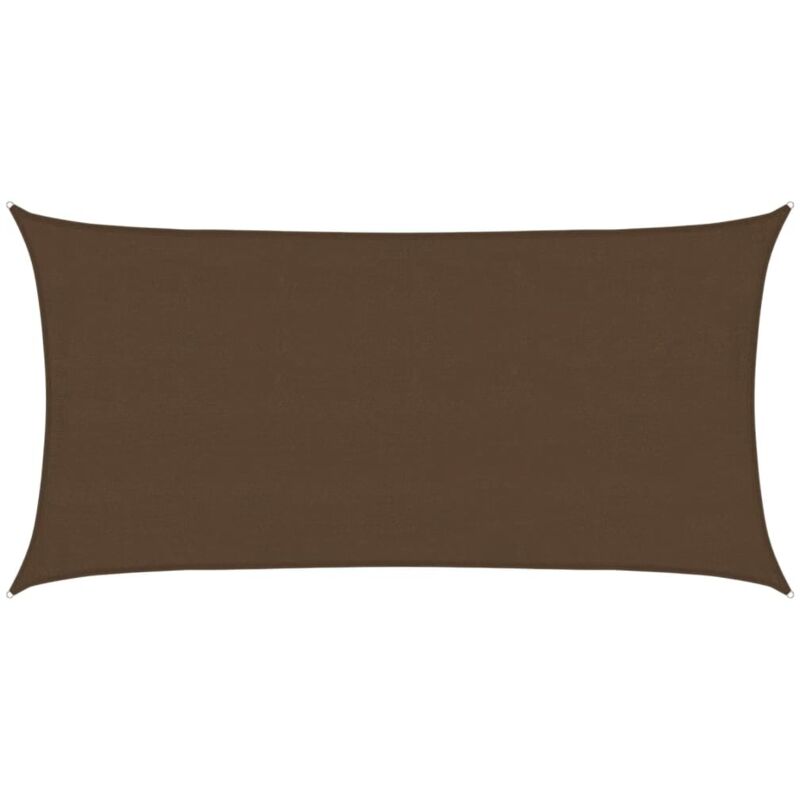 Sunshade Sail 160 G/m² Brown 4x7 M Hdpe Vidaxl