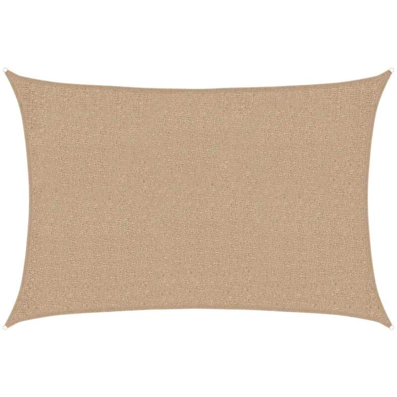 Sunshade Sail 160 G/m² Taupe 2x3 M Hdpe Vidaxl