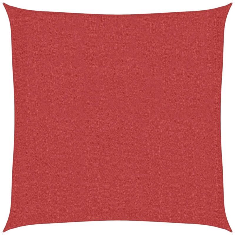 Sunshade Sail 160 G/m² Red 3x3 M Hdpe Vidaxl