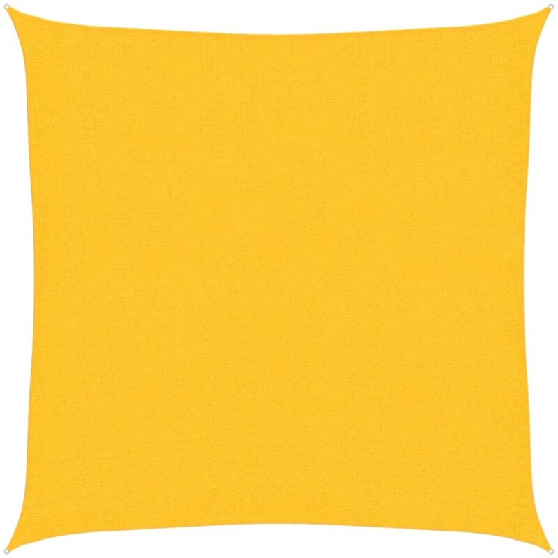 Sunshade Sail 160 G/m² Yellow 2.5x2.5 M Hdpe Vidaxl