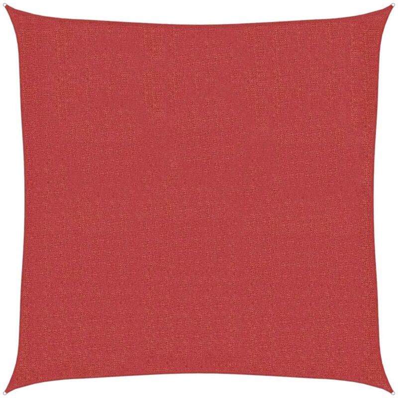 Sunshade Sail 160 G/m² Red 2x2 M Hdpe Vidaxl