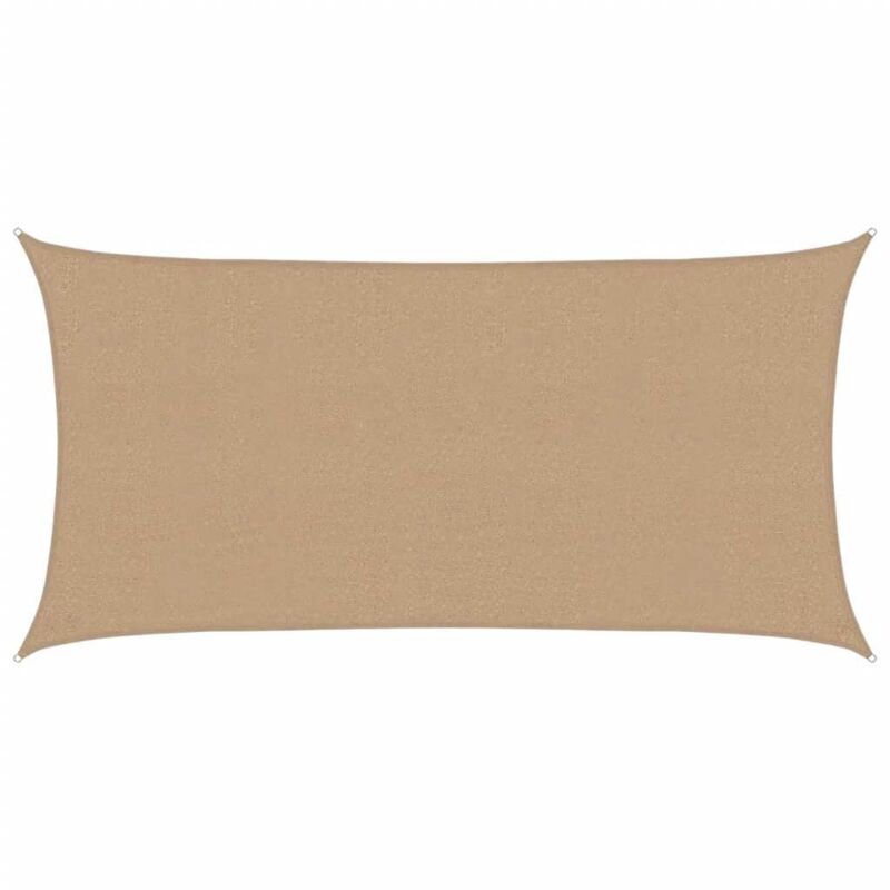 Sunshade Sail 160 G/m² Taupe 2.5x4.5 M Hdpe Vidaxl