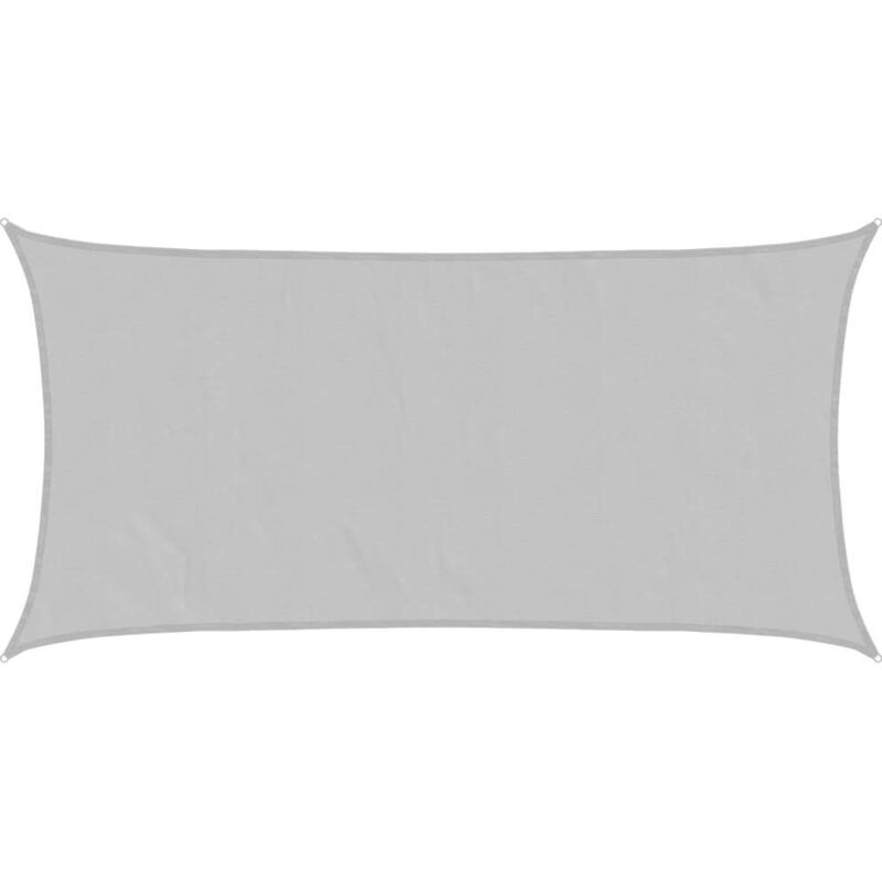 Sun Shade Sail Light Grey 4x2 M 100% Polyester Oxford Vidaxl