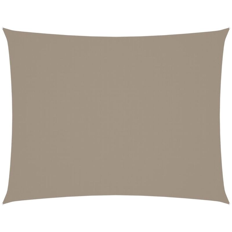 Sunshade Sail Oxford Fabric Rectangular 6x7 M Taupe Vidaxl