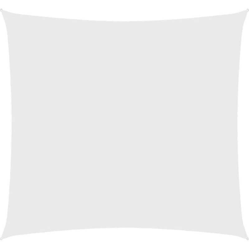Sunshade Sail Oxford Fabric Square 3x3 M White Vidaxl