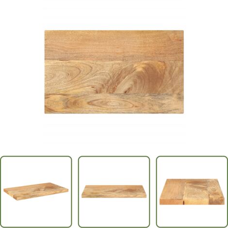 vidaXL Superficie de mesa -  Tablero de mesa rectangular madera maciza mango 60x20x3,8 cm