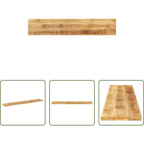 vidaXL Superficie de mesa -  Tablero de mesa rectangular madera mango rugosa 160x40x2,5 cm
