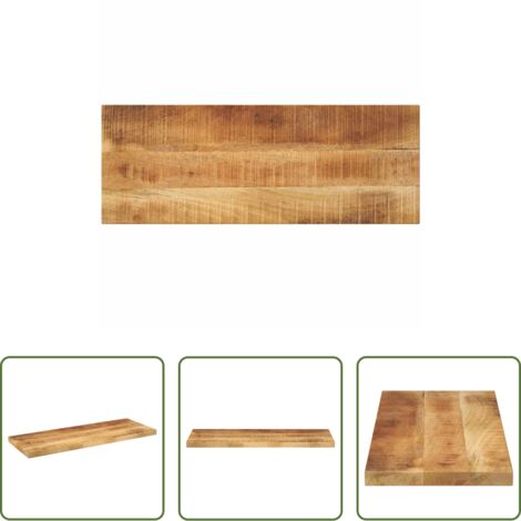 vidaXL Superficie de mesa -  Tablero de mesa rectangular madera mango rugosa 70x40x3,8 cm