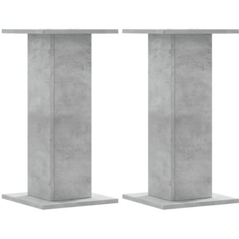 vidaXL Supporti per Piante 2 pz Grigio Cemento 30x30x60 cm Truciolato