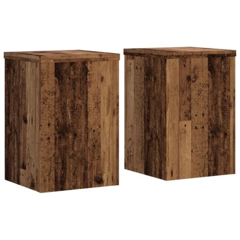 vidaXL Supporti per Piante 2 pz Legno 20x20x30 cm Legno Multistrato