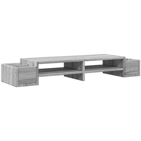 vidaXL Supporto Monitor con Cassetti Sonoma 100x27x15 cm in Truciolato
