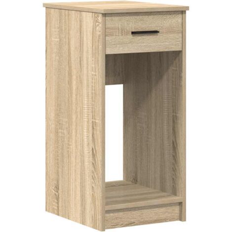 vidaXL Supporto per Computer a Torre con Cassetto Rovere 35x45x77 cm