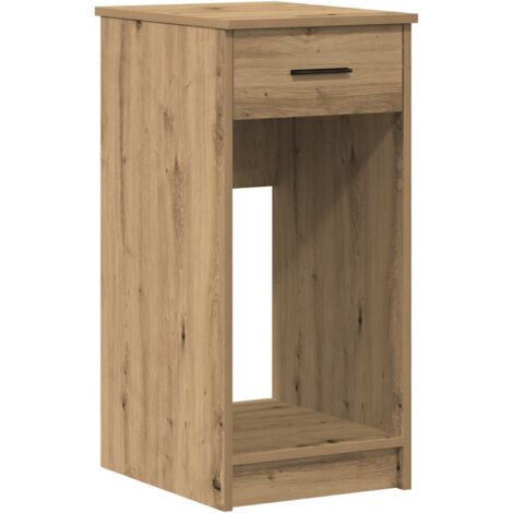 vidaXL Supporto per Computer a Torre con Cassetto Rovere 35x45x77 cm