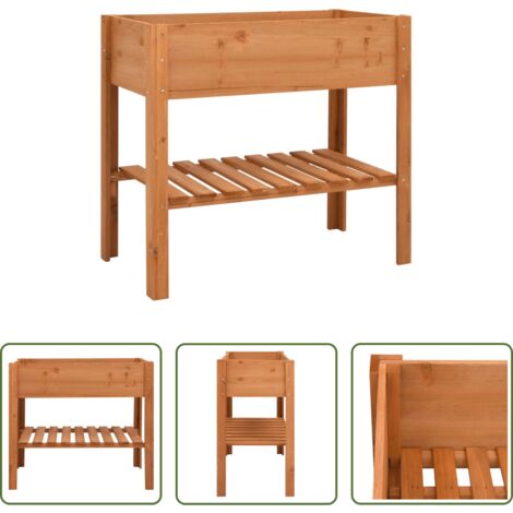 vidaXL Supporto per fiori -  Fioriera 88x43x80 cm in Legno di Abete