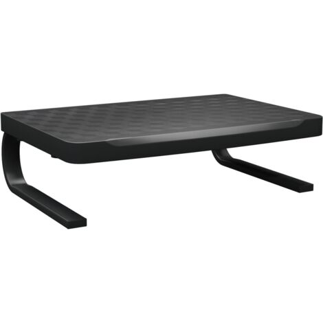 vidaXL Supporto per Monitor Nero 37x28x11,5 cm