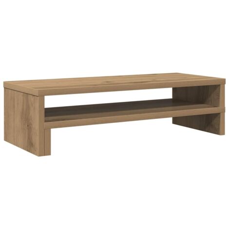 vidaXL Supporto per Monitor Rovere Artigianale 54x22x15 cm