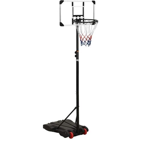 vidaXL Supporto per Pallacanestro Trasparente 216-250 cm Policarbonato