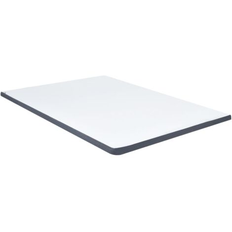 Vidaxl – Surmatelas 140x200 cm pour sommier tapissier – Housse en tissu polyester – Rembourrage en mousse à mémoire de forme – Lavable avec fermeture éclair