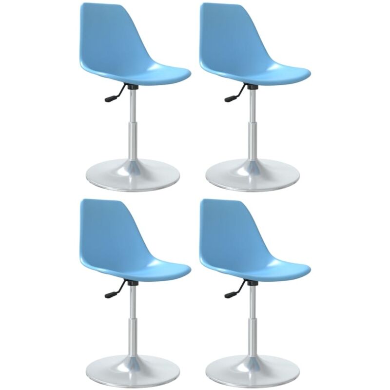 Vidaxl - Swivel Dining Chairs 4 pcs Blue pp Blue