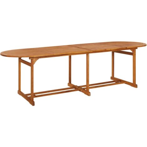 vidaXL Table à dîner de jardin 280x90x75 cm Bois d'acacia massif