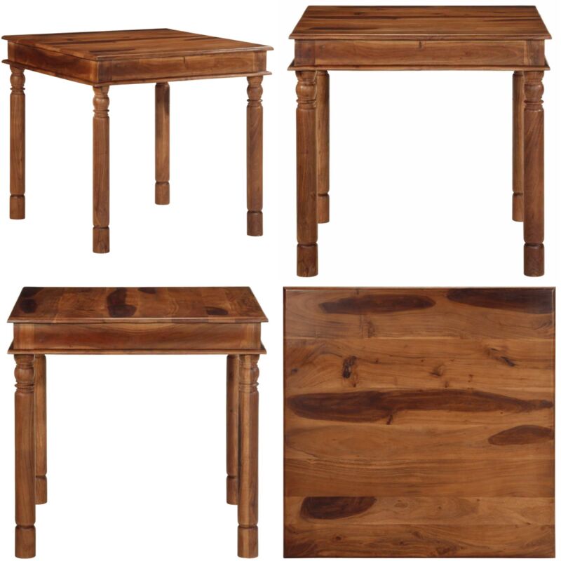 Vidaxl - Table à manger 80x80x77 cm bois d'acacia solide