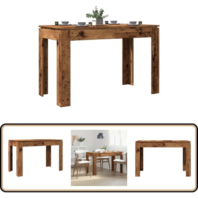 Vidaxl - Table à manger vieux bois 120x60x76 cm bois d'ingénierie