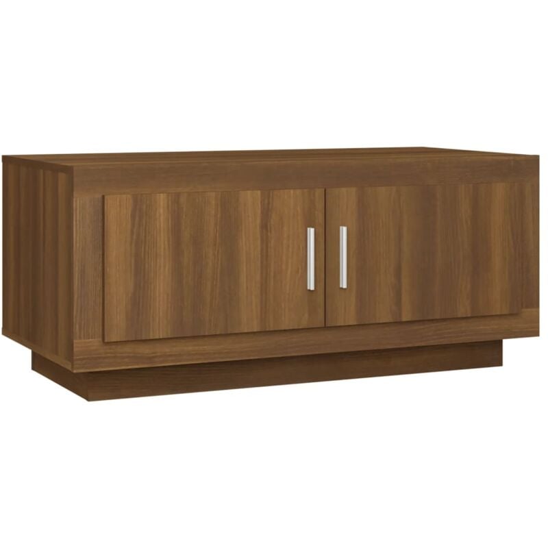 Vidaxl - Table basse Chêne marron 102x50x45 cm Bois d'ingénierie