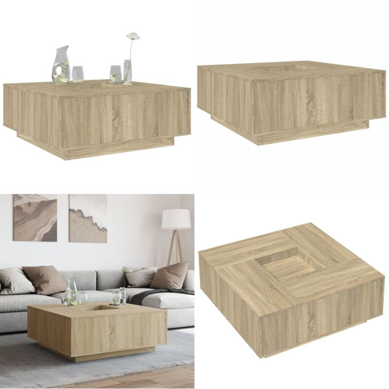 Vidaxl - Table basse chêne sonoma 100x100x40 cm bois d'ingénierie