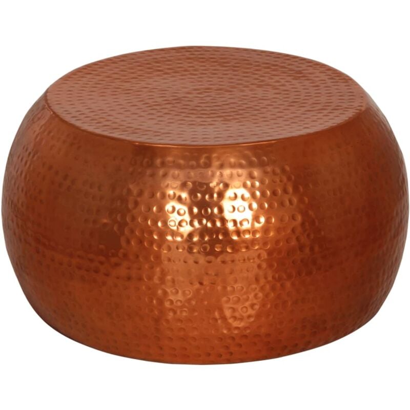 Table basse laiton Ø55x28 cm aluminium Vidaxl