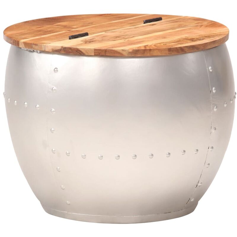 Vidaxl - Table Basse 53x43 cm Bois d'Acacia Massif