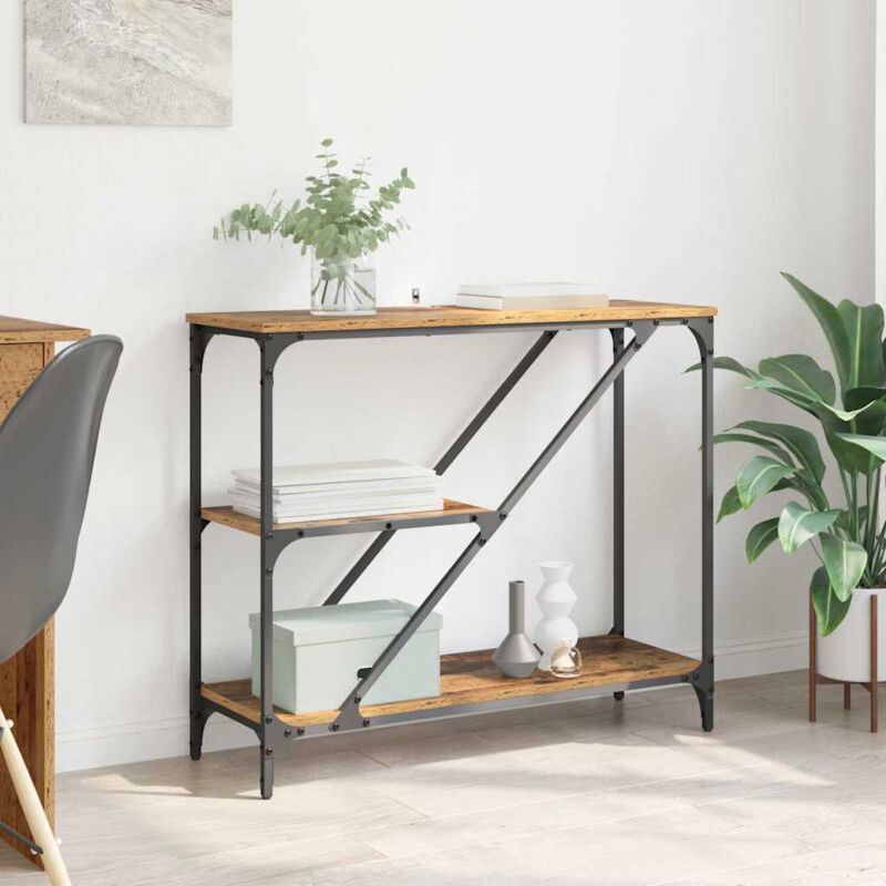 Table console Bois Ancien 88,5 x 30 x 75 cm Bois d'ingénierie vidaXL