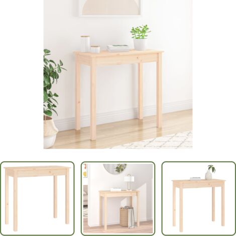 vidaXL Table d'appoint -  Table console 80x40x75 cm Bois massif de pin