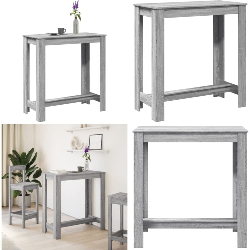 Vidaxl - Table de bar sonoma gris 102x50x103,5 cm bois d'ingénierie