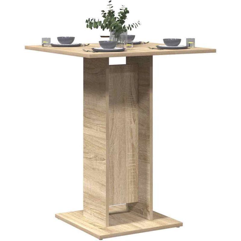Vidaxl - Table de bistro Chêne sonoma 60x60x75 cm Aggloméré