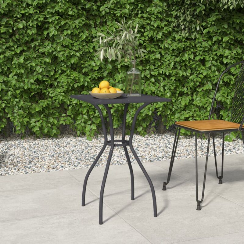 Vidaxl - Table de jardin anthracite 50x50x72 cm treillis d'acier