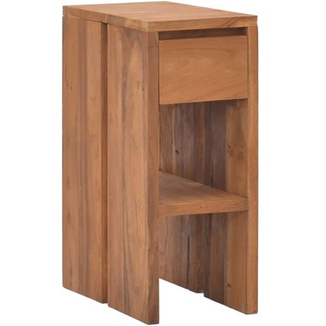 vidaXL Table de chevet 20x35x50 cm Bois de teck solide